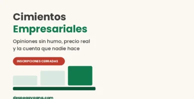 Cimientos Empresariales opiniones: portada de la review de Despega y Gana
